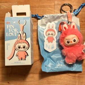 Confirmed Authentic N Pin For Love Labubu Figure Pendant POP MART